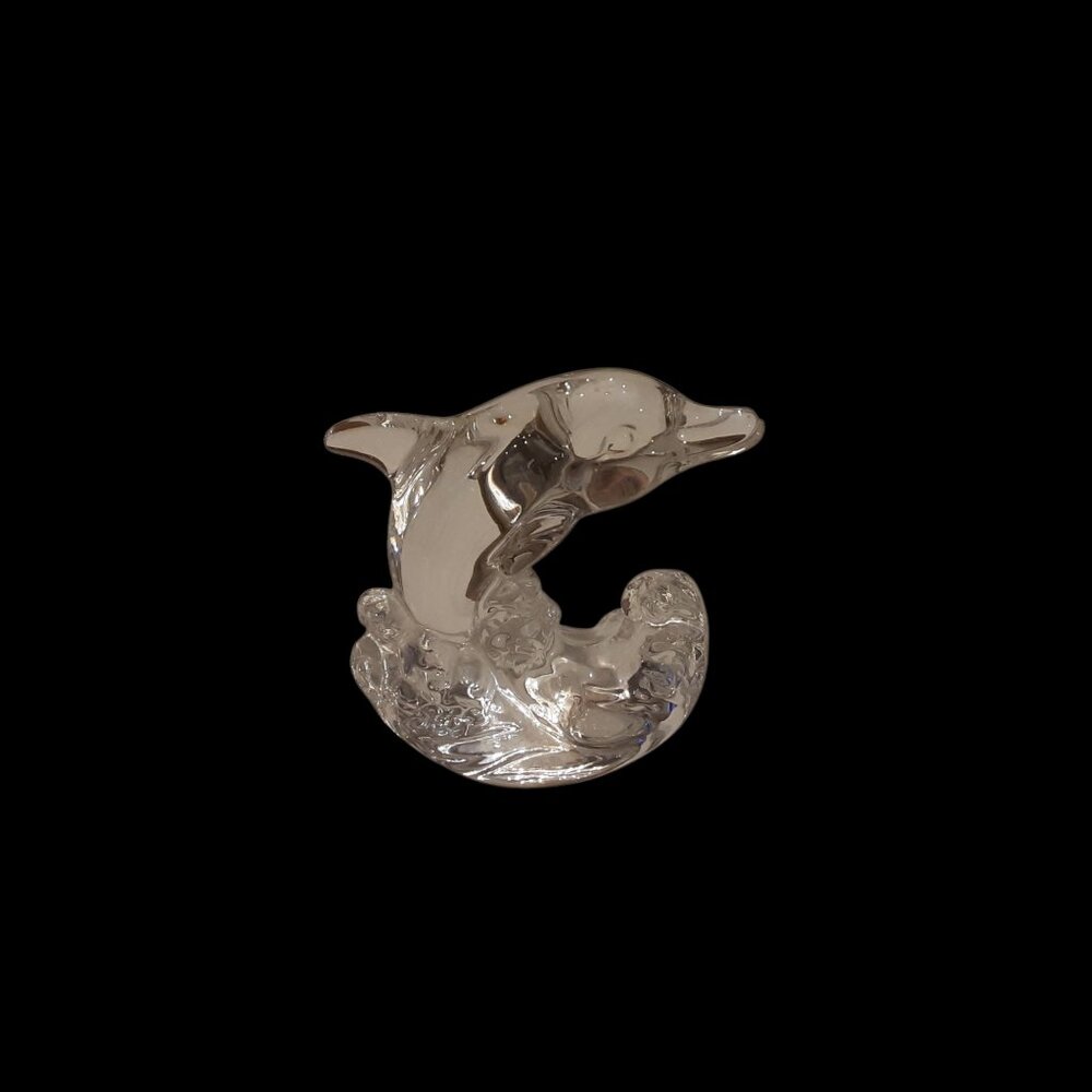 Princess House Dolphin Lead Crystal "Wonders Of The Wild". Made In Germany